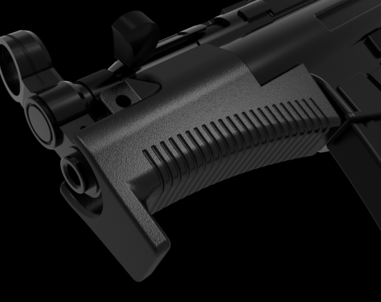 hg 4 garde main mp5k mp5 mp5k garde main pistolet pdw smg hk 3D print model - Mito3D