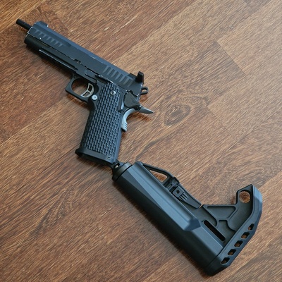 hi capa ssp1 tabanca stok mevcut adaptör airsoft hicapa çapa tampon tüp çekiç ilkbahar konut 3d print model - Mito3D