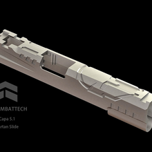 hi-layer 51- spartan slide airsoft 3d print model - Mito3D