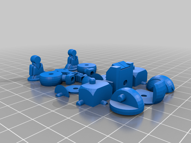 hi mock sd gundam gunpla kit mecha 3d stampa 3D print model - Mito3D