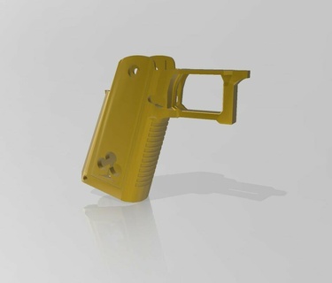 capa airsoft poignée Douane hicapa pistolet 51 3d print model - Mito3D