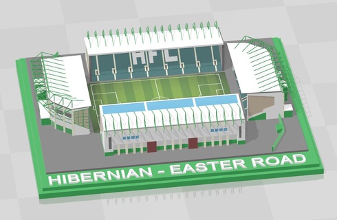 hibernian fc - easter road stadium estadio stadion football soccer futebol spfl edinburgh scotland 3d print model - Mito3D