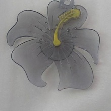 hibiscus boucle d'oreille 3d print model - Mito3D