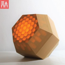 Petek ışık kutusu gizli ev dekor dekorasyon lamba 3d print model - Mito3D
