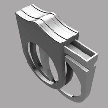 oculto anillo joyería 3d print model - Mito3D