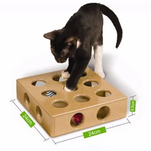 hide seek cat toy version 2 minimal support game cats toys play 3d print model - Mito3D