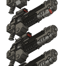 high energy rifles espacio infantería juego plasma incinerador detalles marina primaris juguete accesorios martillo guerra 3d print model - Mito3D