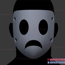 high rise Invasion miko Scharfschütze Maske Cosplay erhebt Kostüm Halloween Helm Tenkuu Shinpan 3d print model - Mito3D