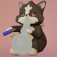 haute chat 420 cannabis pot hightimes animal 3d print model - Mito3D