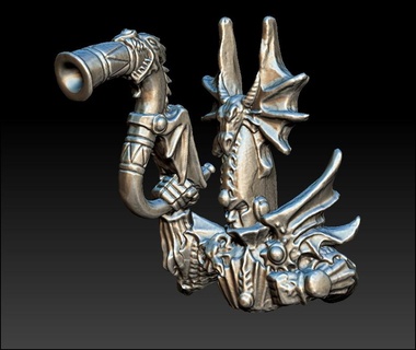 high elf dragon prince musician fantasy battle oldhammer whfb 3d print model - Mito3D