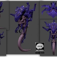 high iq space arthropod 40k aliens tyranids warhammer toy 3d print model - Mito3D
