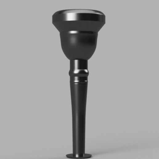 König Flügelhorn Mundstück Benutzerdefiniert klein Schaft flugel Horn Musical Instrumente Musik 3D print model - Mito3D