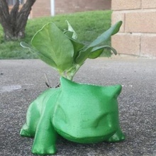 high poly bulbasaur planter 3d print model - Mito3D