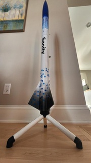 alto cohete vertical soportes 29mm 38mm 54m 54mm monitor montar estante soporte motorizado cohetería modelo aleta motor cohetes pasatiempo 3d print model - Mito3D
