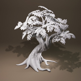 Alto qualidade árvore casa folhas ramo folha natureza estátua moda resina ultra plantar tabela topo 3d print model - Mito3D