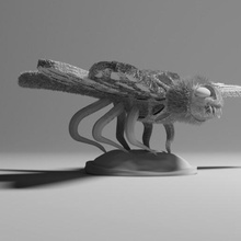 high resolution dragonfly art realestic 3d pro toy animal 3d print model - Mito3D