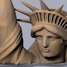 high resolution statue liberty planet apes edition various lady 3d print model - Mito3D