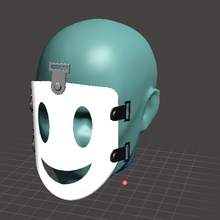 alto aumento invasione maschera cecchino sorridente moda altezza Halloween anime 3d print model - Mito3D