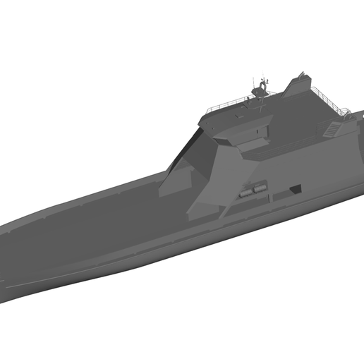 high speed boat 3D print model - Mito3D