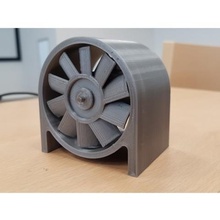 de alta velocidade do ventilador ducted vários hélice dc o motor elettric 3d print model - Mito3D