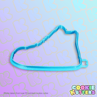 high top sneakers cookie cutter mold silhouette kutters kitchen food recipe cookies 3d print contour 3d print model - Mito3D