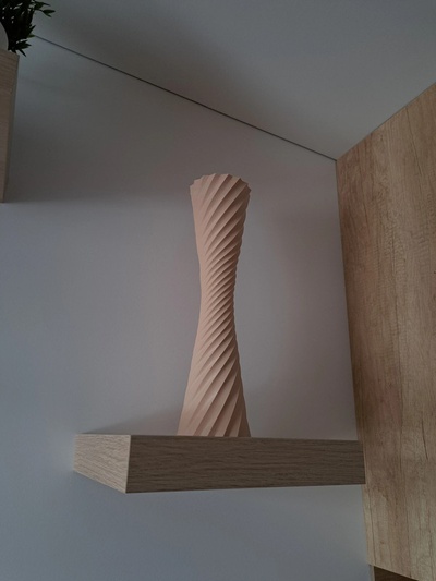 vase stöcke pflanzen kunst 3d print model - Mito3D