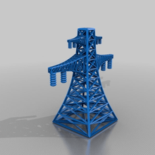 alta tensione pilone architettura edifici strutture 3d print model - Mito3D