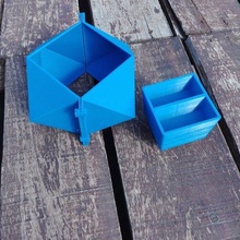 Volumen poly Pflanzer Schimmel niedrig Topf Beton Zement 3d print model - Mito3D