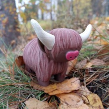 vaca de las tierras altas art animal la criatura lindo 3d print model - Mito3D