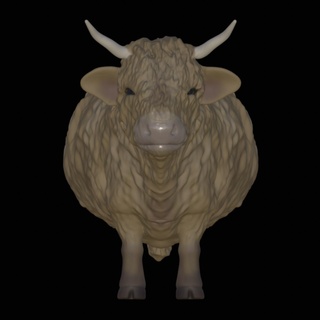 Hochland Kessel Kuh Stier Tier Bauernhof Tiere 3d print model - Mito3D