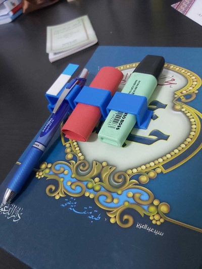 highlighter holder book gift marker studing 3d print model - Mito3D