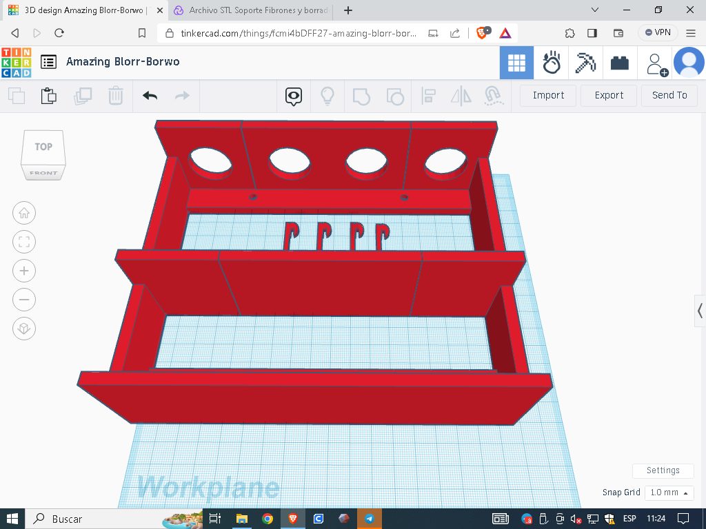 marcador suporte porta fibrona esboço projeto ardósia escola aula estude aluna mestre salas Ensinar escrever realçar marca páginas Vejo 3D print model - Mito3D