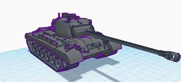 altamente dettagliata serbatoio serbatoio modello guerra Giochi altamente dettagliata 3d print model - Mito3D