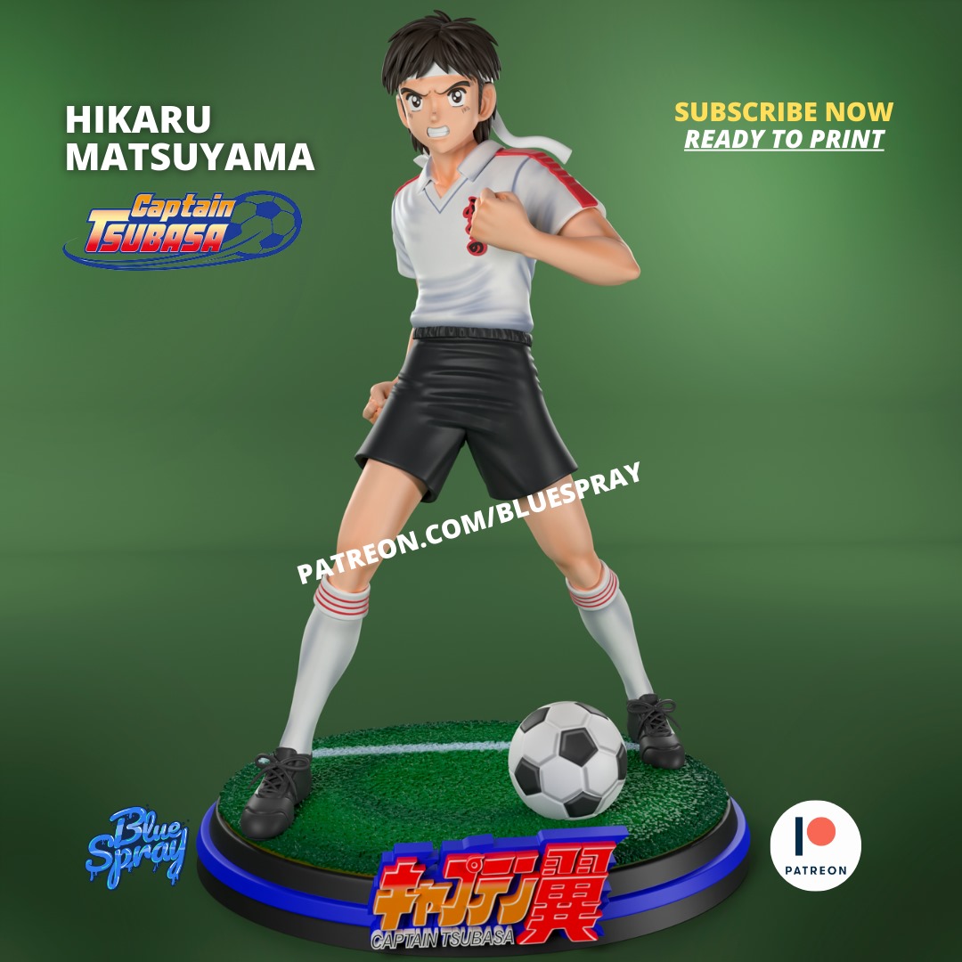 hikaru matsuyama kunst anime spielzeug zahl skulptur futbol held comic cosplay karikatur fußball ball 3D print model - Mito3D