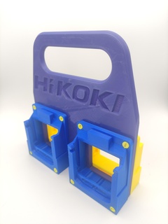 hikoki battery holder base 4 position - 2k3d Tools tool mount 18v bracket carryer 3d print model - Mito3D