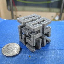 hilbert cube art complex math pva support dualstrusion hilbertcube 3d print model - Mito3D
