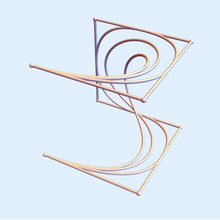 hilbert swirl 1 matematica arte per cubo spline b frattale riempimento spazio geometria dansmath 3d print model - Mito3D
