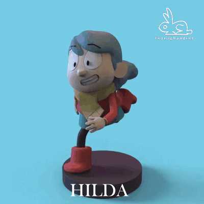 hilda frida series tv netflix ikaro ghandiny diorama streaming fanart art toy artoy 3d print model - Mito3D