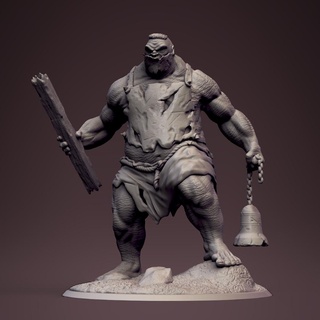 hill giant d&d dnd dungeons dragons miniature big ogre troll goblin 3d print model - Mito3D