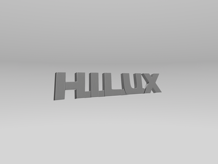 Hilux Insignia 3d réplica toyota emblema placa logo plato camioneta vehículo automotor diseño detalle exactitud actuación durabilidad impresión accesorio modelo 3d print model - Mito3D