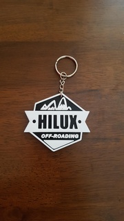 hilux roaading keychain toyota offroading 3d print model - Mito3D