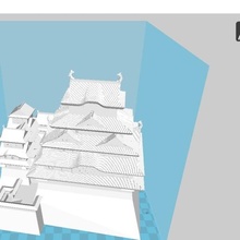 Himeji Schloss Architektur Japan 3d print model - Mito3D