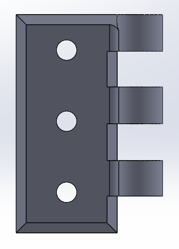 hinge screw fastening 3D print model - Mito3D