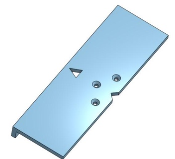 hinge template carpentry hinges 3d print model - Mito3D
