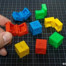 bisagras calibración cubo 3d print model - Mito3D