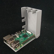 hinged raspberry pi case 3d print model - Mito3D