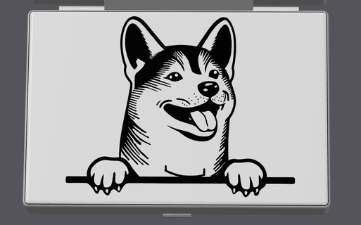 menteşeli biblo Kutu Shiba inu fdm ender reçine sla ev dekor köpek yavrusu hafıza kavanoz Evcil Hayvan 3d print model - Mito3D