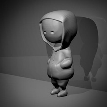 hiphop felpa con il cappuccio vari creabile umana figura art giocattolo d3 3d print model - Mito3D