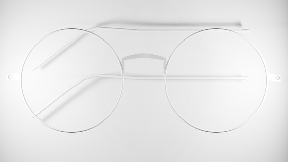 hippie glasses 3d print model - Mito3D