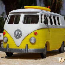 hippies van gadget 3d print model - Mito3D